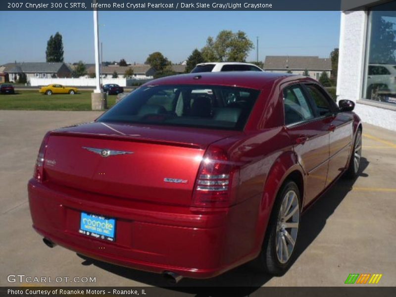 Inferno Red Crystal Pearlcoat / Dark Slate Gray/Light Graystone 2007 Chrysler 300 C SRT8