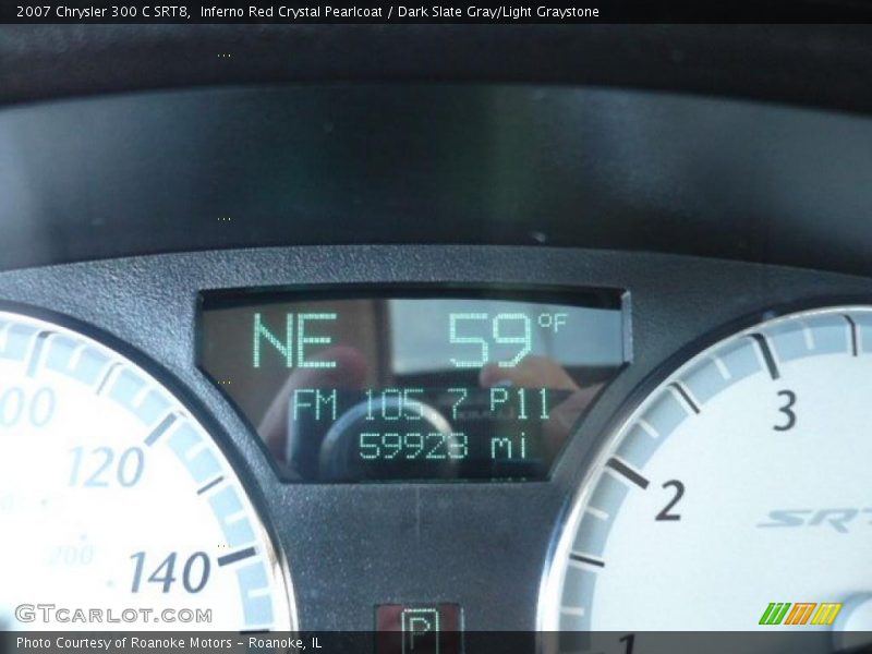 Inferno Red Crystal Pearlcoat / Dark Slate Gray/Light Graystone 2007 Chrysler 300 C SRT8