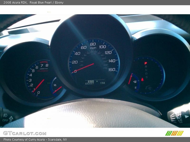 Royal Blue Pearl / Ebony 2008 Acura RDX