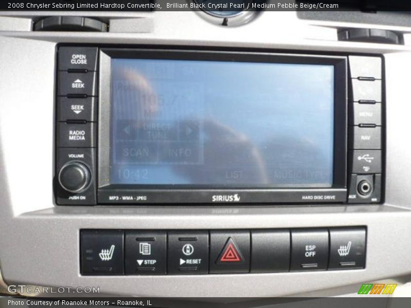Brilliant Black Crystal Pearl / Medium Pebble Beige/Cream 2008 Chrysler Sebring Limited Hardtop Convertible