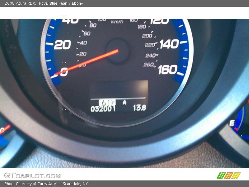Royal Blue Pearl / Ebony 2008 Acura RDX
