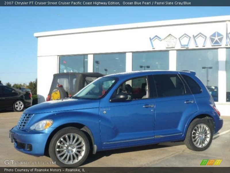 Ocean Blue Pearl / Pastel Slate Gray/Blue 2007 Chrysler PT Cruiser Street Cruiser Pacific Coast Highway Edition