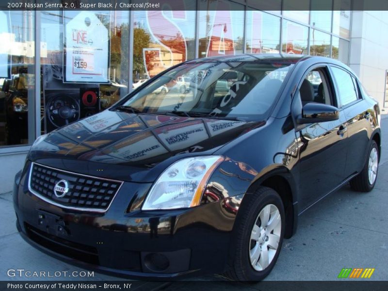 Super Black / Charcoal/Steel 2007 Nissan Sentra 2.0
