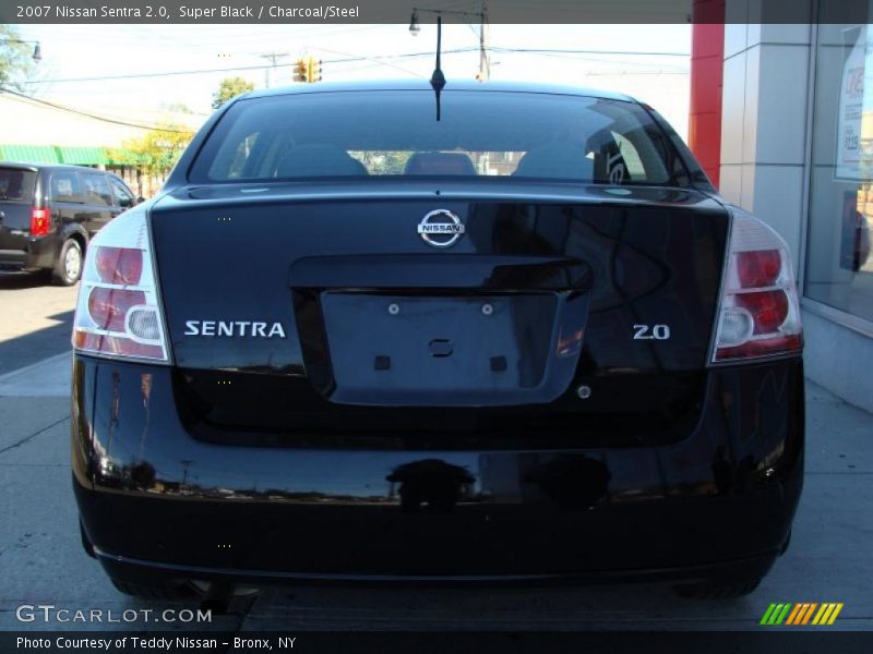 Super Black / Charcoal/Steel 2007 Nissan Sentra 2.0