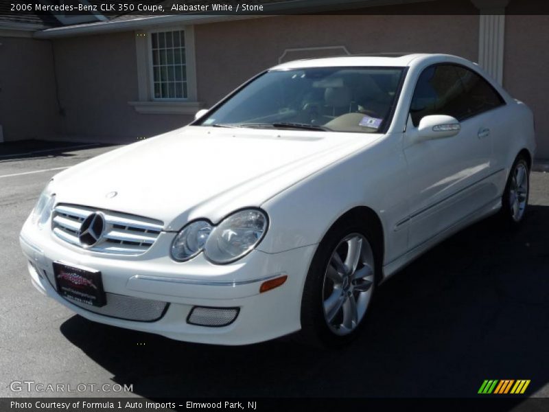 Alabaster White / Stone 2006 Mercedes-Benz CLK 350 Coupe