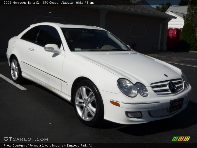 Alabaster White / Stone 2006 Mercedes-Benz CLK 350 Coupe