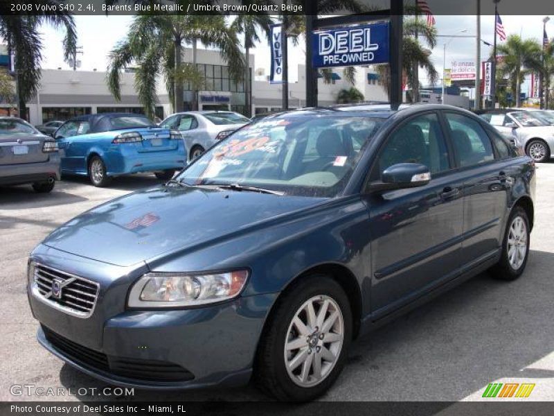 Barents Blue Metallic / Umbra Brown/Quartz Beige 2008 Volvo S40 2.4i