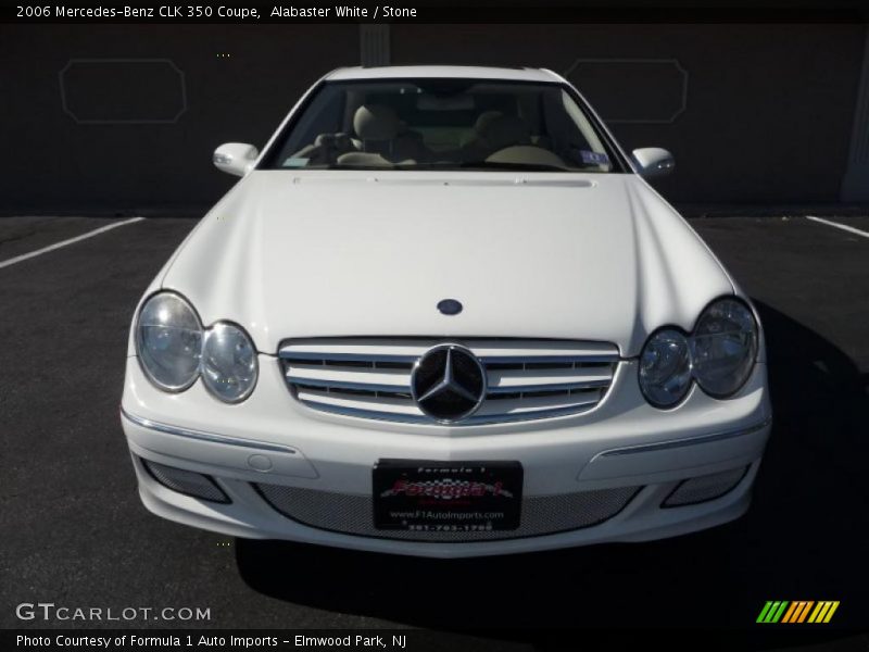 Alabaster White / Stone 2006 Mercedes-Benz CLK 350 Coupe