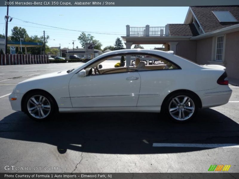 Alabaster White / Stone 2006 Mercedes-Benz CLK 350 Coupe