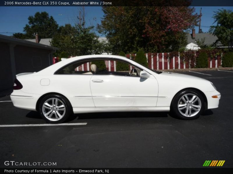 Alabaster White / Stone 2006 Mercedes-Benz CLK 350 Coupe