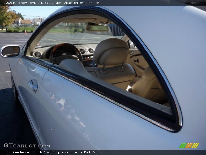 Alabaster White / Stone 2006 Mercedes-Benz CLK 350 Coupe