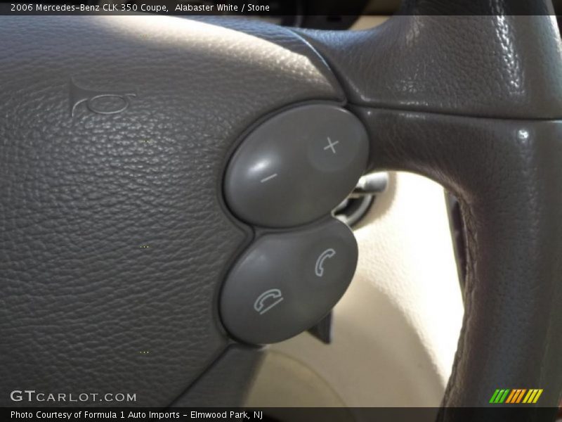 Alabaster White / Stone 2006 Mercedes-Benz CLK 350 Coupe