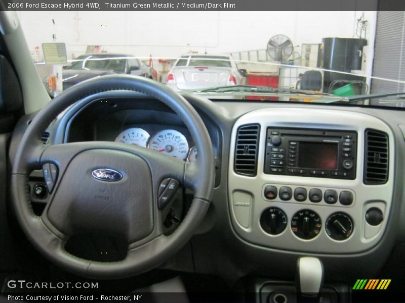 Titanium Green Metallic / Medium/Dark Flint 2006 Ford Escape Hybrid 4WD