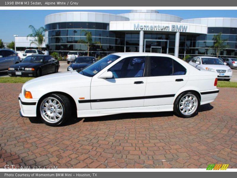 Alpine White / Grey 1998 BMW M3 Sedan