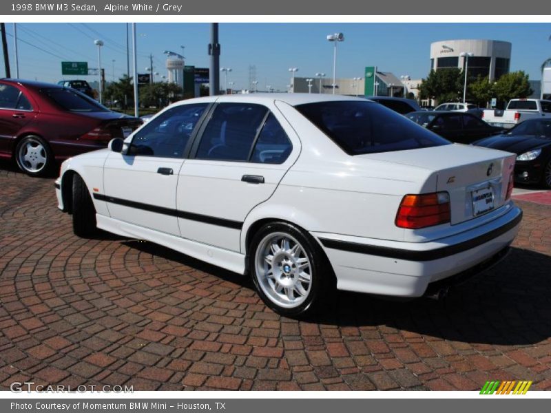 Alpine White / Grey 1998 BMW M3 Sedan