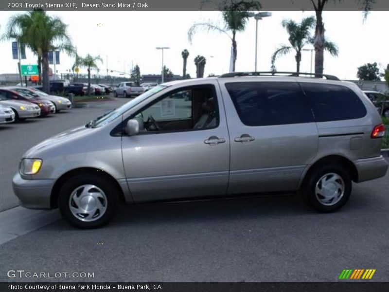 Desert Sand Mica / Oak 2003 Toyota Sienna XLE