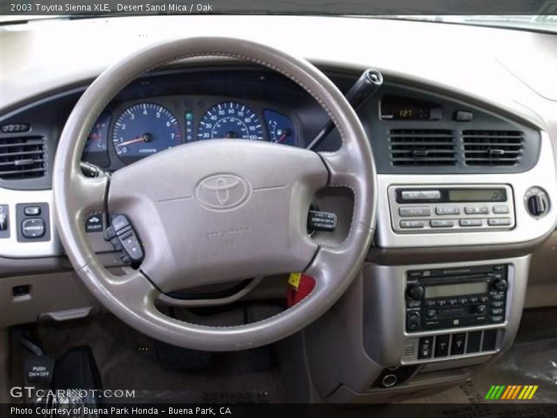 Desert Sand Mica / Oak 2003 Toyota Sienna XLE