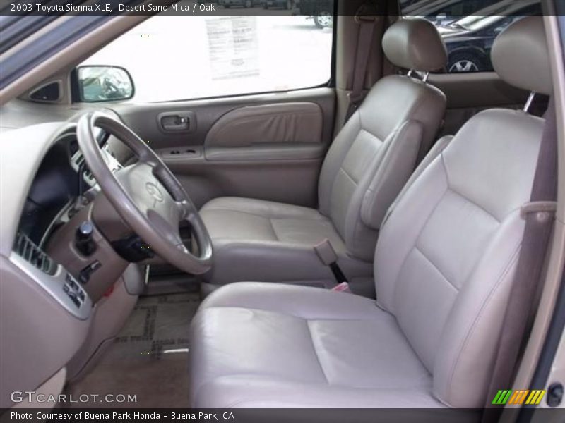Desert Sand Mica / Oak 2003 Toyota Sienna XLE