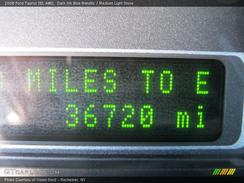 Dark Ink Blue Metallic / Medium Light Stone 2008 Ford Taurus SEL AWD