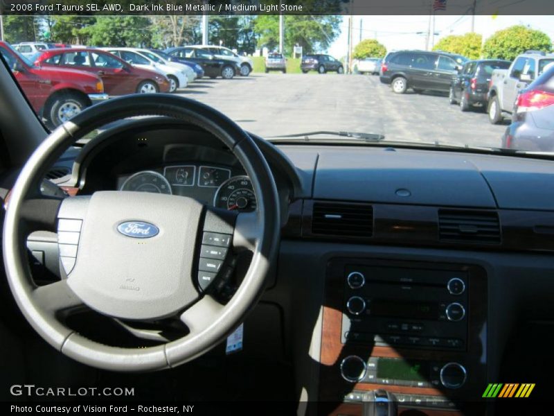Dark Ink Blue Metallic / Medium Light Stone 2008 Ford Taurus SEL AWD