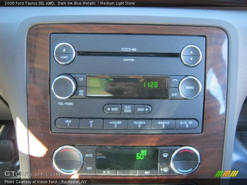 Dark Ink Blue Metallic / Medium Light Stone 2008 Ford Taurus SEL AWD