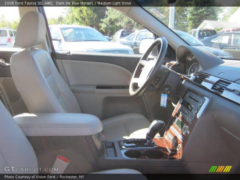 Dark Ink Blue Metallic / Medium Light Stone 2008 Ford Taurus SEL AWD