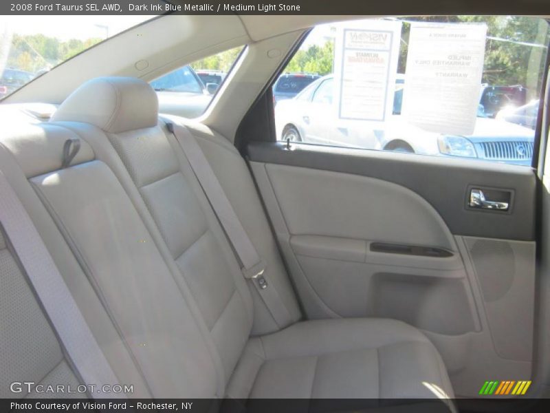 Dark Ink Blue Metallic / Medium Light Stone 2008 Ford Taurus SEL AWD