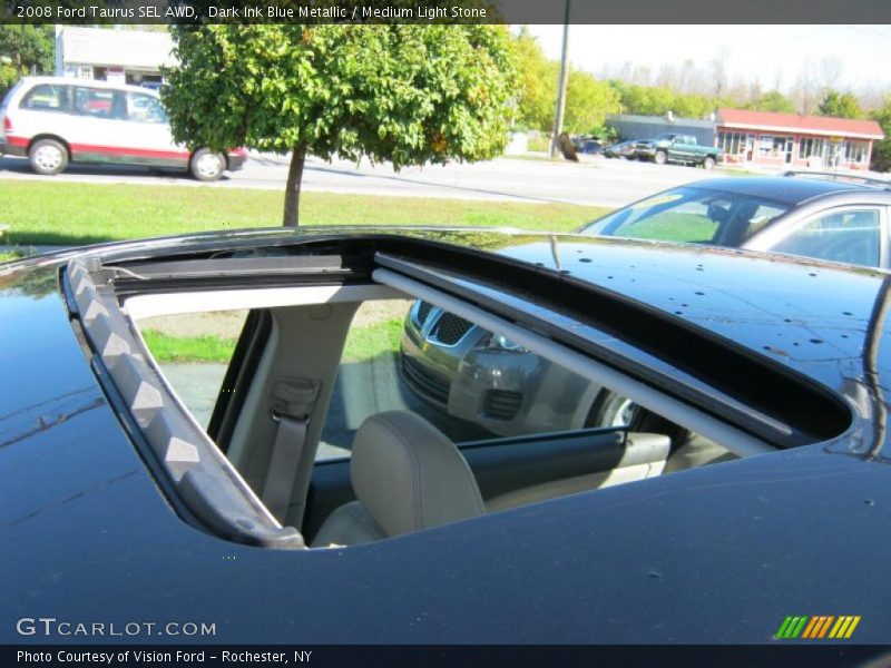 Dark Ink Blue Metallic / Medium Light Stone 2008 Ford Taurus SEL AWD