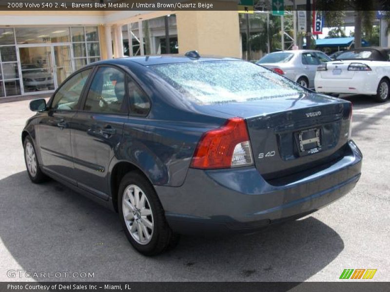Barents Blue Metallic / Umbra Brown/Quartz Beige 2008 Volvo S40 2.4i