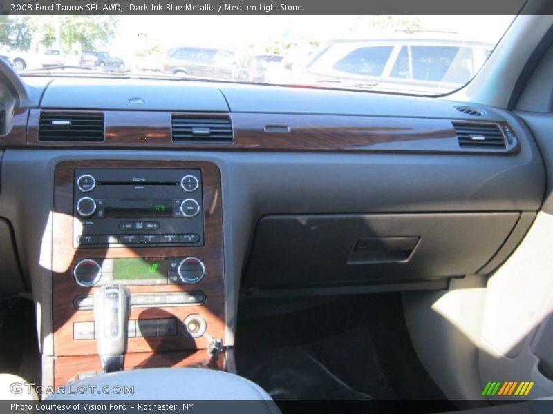 Dark Ink Blue Metallic / Medium Light Stone 2008 Ford Taurus SEL AWD