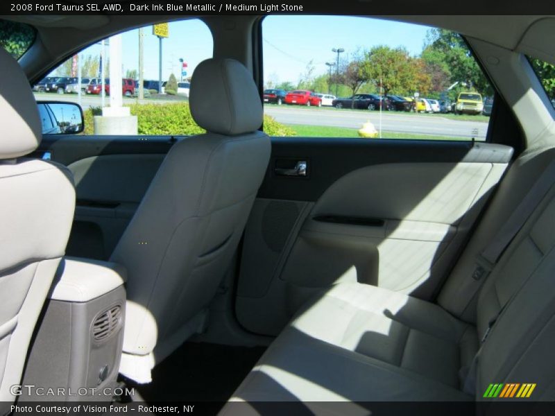 Dark Ink Blue Metallic / Medium Light Stone 2008 Ford Taurus SEL AWD