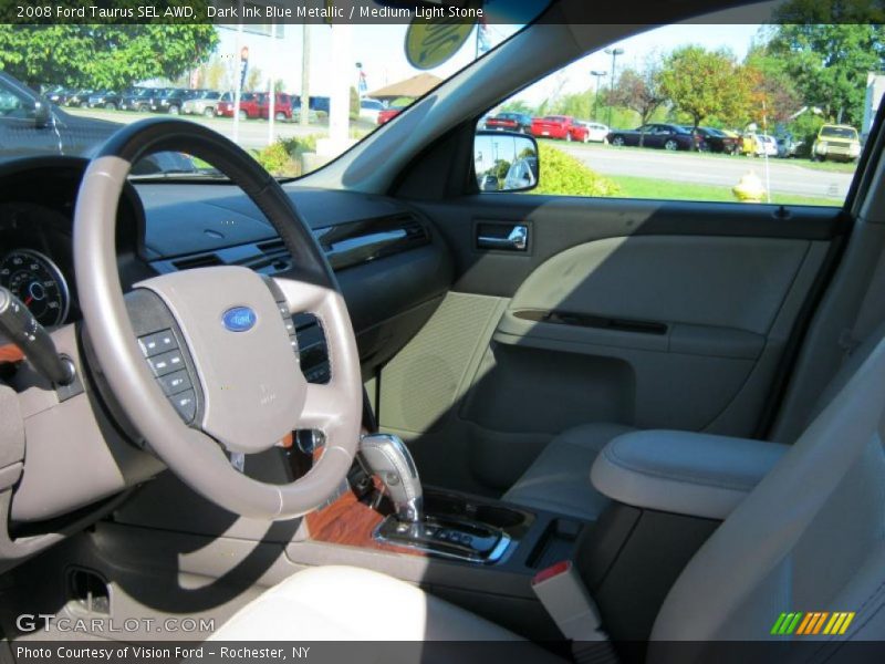 Dark Ink Blue Metallic / Medium Light Stone 2008 Ford Taurus SEL AWD