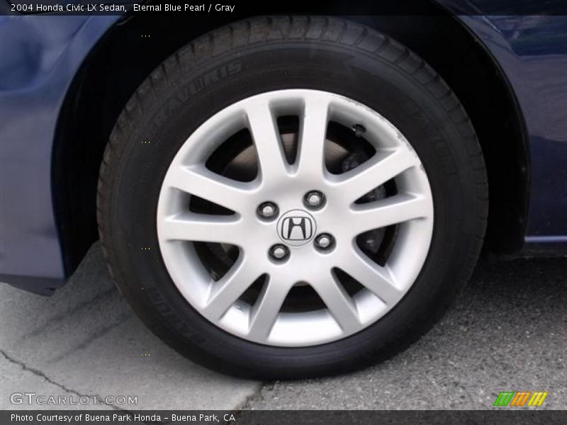 Eternal Blue Pearl / Gray 2004 Honda Civic LX Sedan