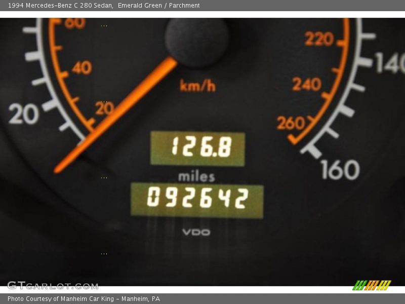 Emerald Green / Parchment 1994 Mercedes-Benz C 280 Sedan