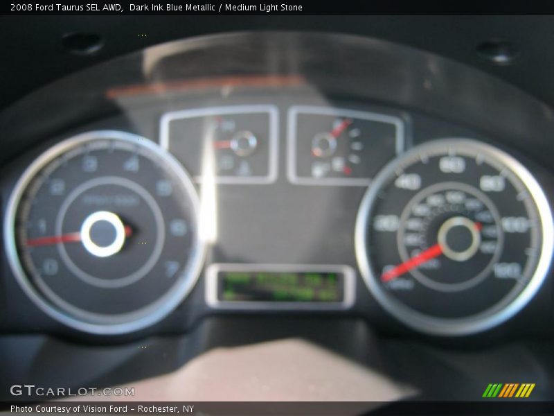 Dark Ink Blue Metallic / Medium Light Stone 2008 Ford Taurus SEL AWD