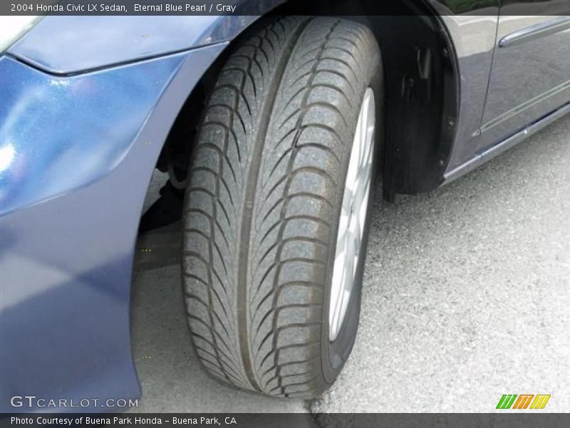 Eternal Blue Pearl / Gray 2004 Honda Civic LX Sedan