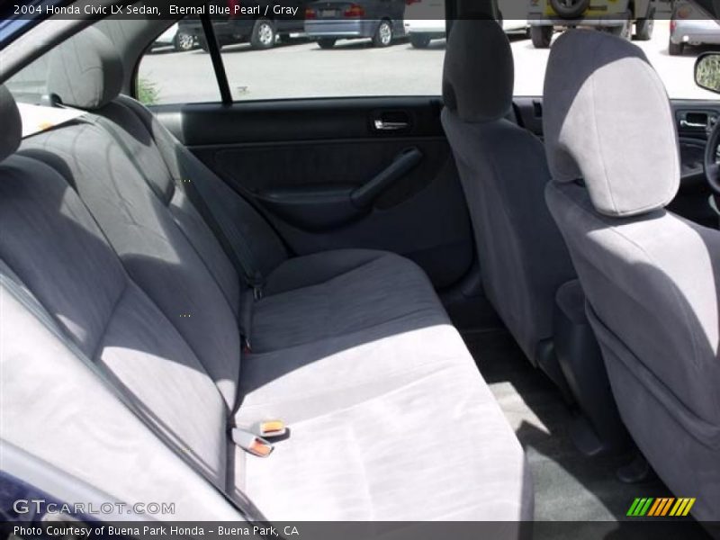 Eternal Blue Pearl / Gray 2004 Honda Civic LX Sedan