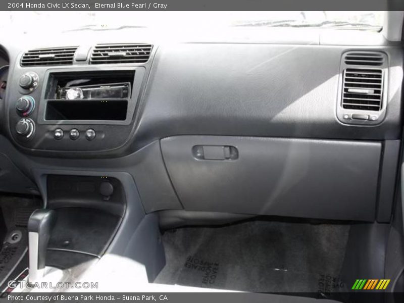 Eternal Blue Pearl / Gray 2004 Honda Civic LX Sedan