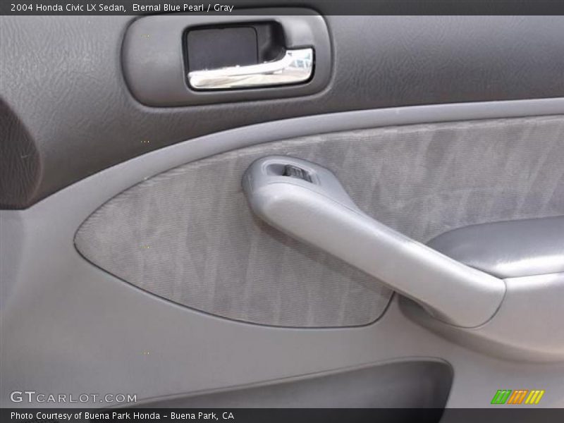 Eternal Blue Pearl / Gray 2004 Honda Civic LX Sedan