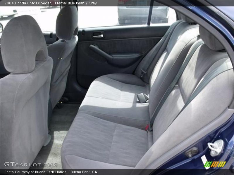 Eternal Blue Pearl / Gray 2004 Honda Civic LX Sedan