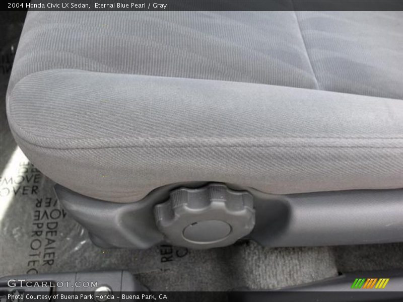 Eternal Blue Pearl / Gray 2004 Honda Civic LX Sedan