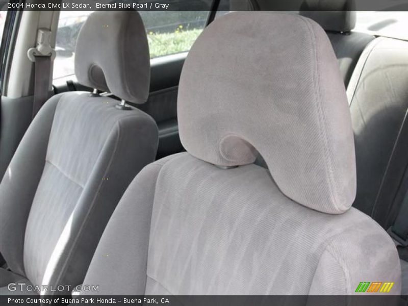 Eternal Blue Pearl / Gray 2004 Honda Civic LX Sedan