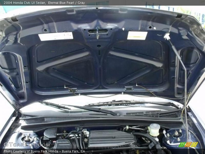 Eternal Blue Pearl / Gray 2004 Honda Civic LX Sedan