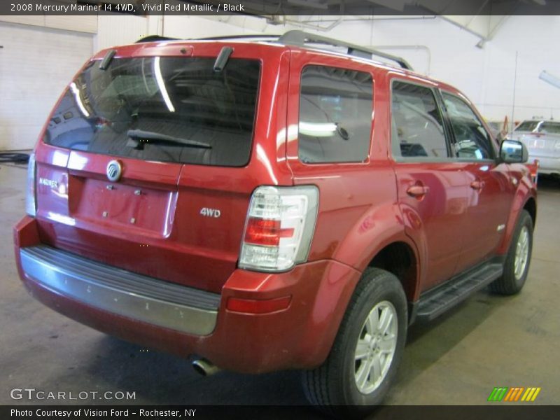 Vivid Red Metallic / Black 2008 Mercury Mariner I4 4WD