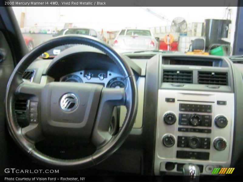 Vivid Red Metallic / Black 2008 Mercury Mariner I4 4WD