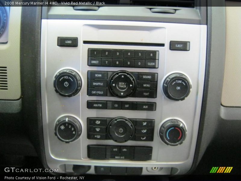 Vivid Red Metallic / Black 2008 Mercury Mariner I4 4WD