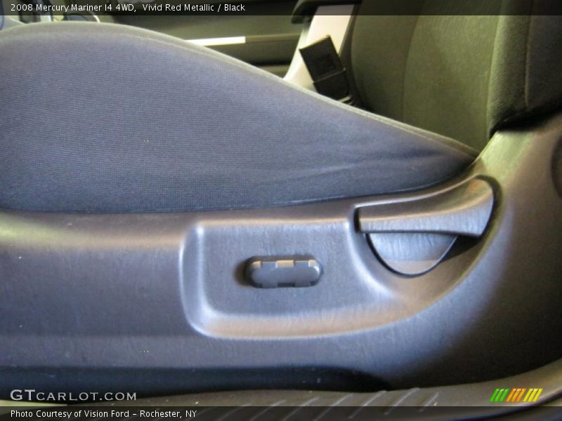 Vivid Red Metallic / Black 2008 Mercury Mariner I4 4WD