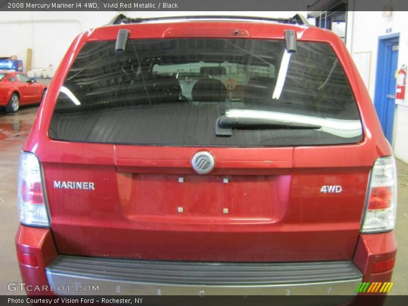 Vivid Red Metallic / Black 2008 Mercury Mariner I4 4WD