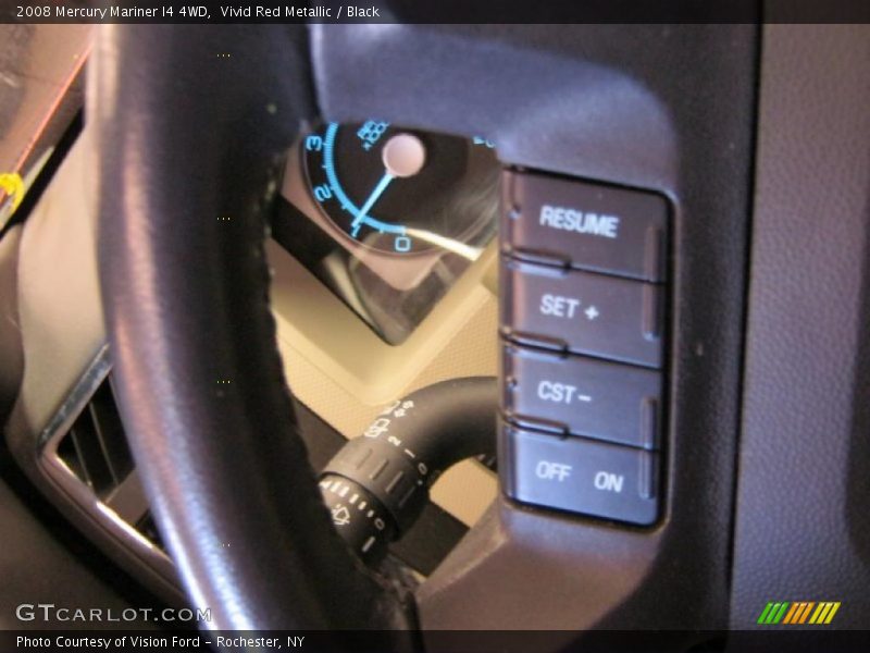 Vivid Red Metallic / Black 2008 Mercury Mariner I4 4WD