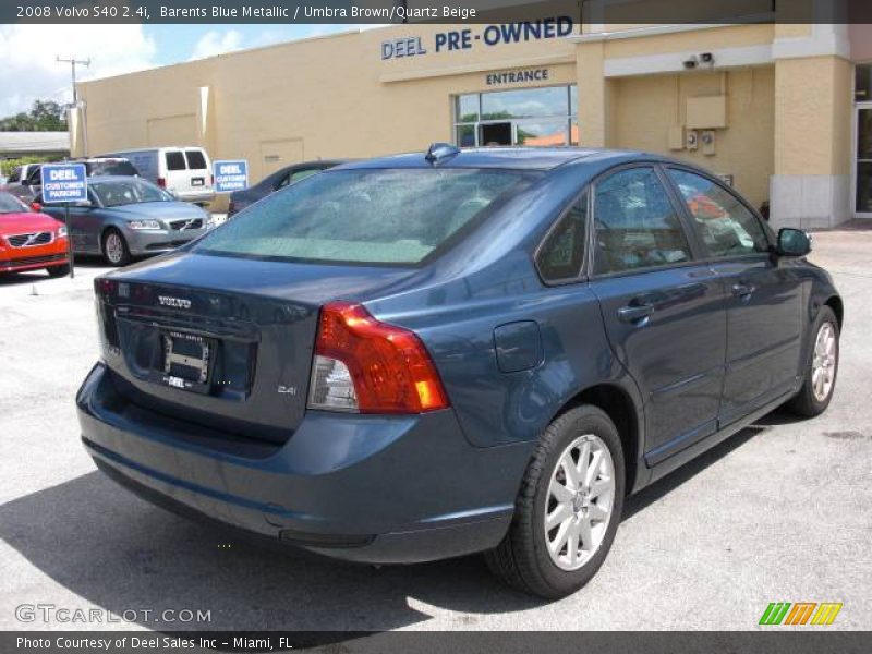 Barents Blue Metallic / Umbra Brown/Quartz Beige 2008 Volvo S40 2.4i
